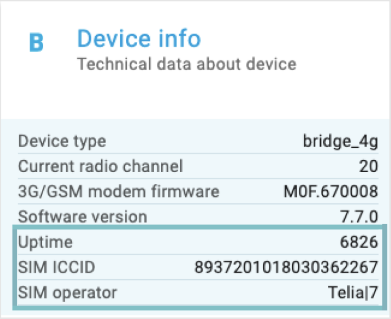 SIM card info now displayed in Device view - Reconeyez